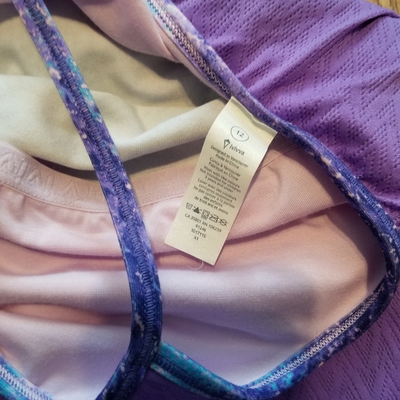 Lululemon Ivivva Purple 2 Layer Tank - Picture 2 of 6